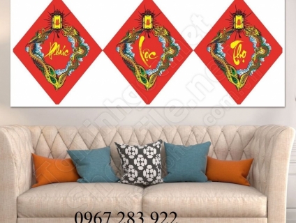 Gạch men ốp tường tài lộc cao cấp