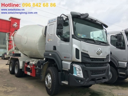 Xe trộn bê tông Chenglong Hải Âu 10 12 14 khối m3, 3 chân 6x4, giá tốt