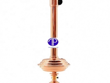 Ống hút khói bếp nướng màu đồng kèm chao đèn