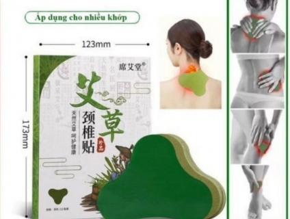 (Combo 5 hộp) Hộp 12 Miếng Dán Ngải Cứu Cổ Gáy Giảm Đau Cổ Vai Gáy