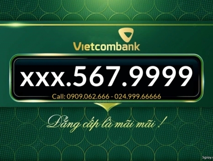 Tài khoản ngân hàng số đẹp vietcombank - Call: 0909.062.666