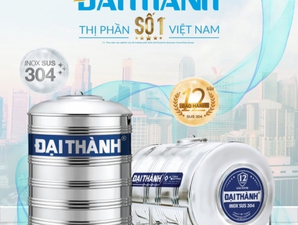 Bồn inox 304 đại thành 310l nằm