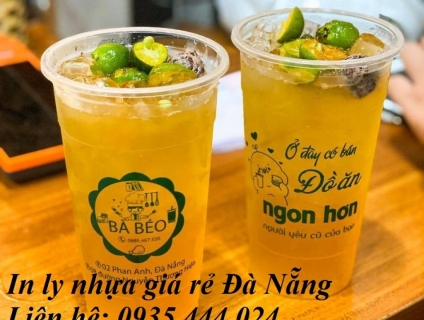 In ly nhựa, ly giấy giá rẻ Đà Nẵng