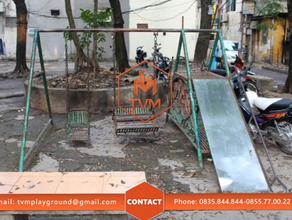 TVM - Sửa chữa, cải tạo nâng cấp cầu trượt trẻ em bị xuống cấp