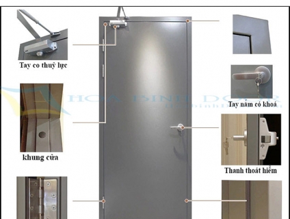 Cửa thoát hiểm tại Bình tân- cửa thép chống cháy 60 P, 90 P, 120P