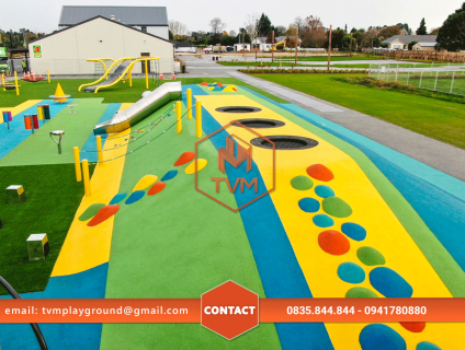 Đồi cao su EPDM, trò chơi vận động mới lạ cho sân chơi