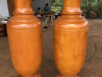 Cặp lộc Bình gỗ Mít việt 1m50