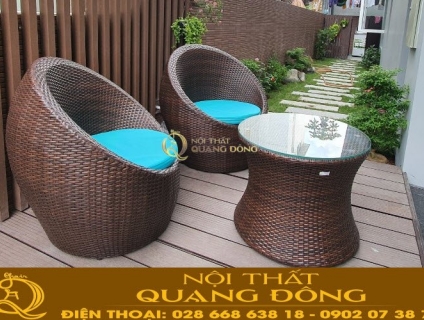 Kinh nghiệm bảo quản bàn ghế giả mây luôn mới mẻ và bền đẹp