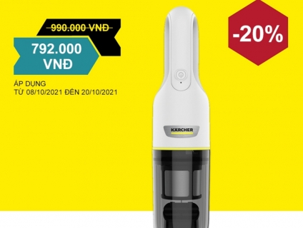 SIÊU ƯU ĐÃI THÁNG 10 CÙNG MÁY HÚT BỤI CẦM TAY VCH 2