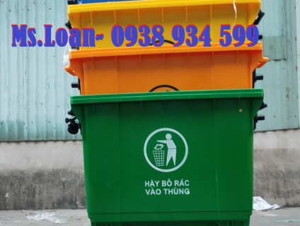 Xe thu gom rác 660 lít giá rẻ