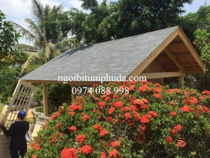 Ngói bitum phủ đá dán mái bê tông, ngói lợp nhà