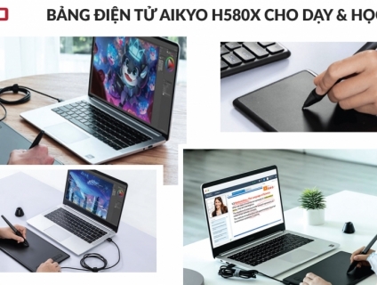 Bảng điện tử Aikyo H580X cho dạy học online