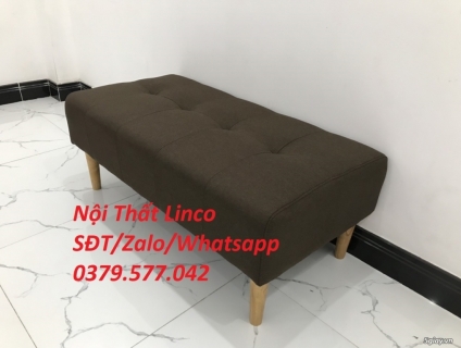 Ghế đôn sofa giá rẻ 1m màu nâu Nội Thất Linco Phan Thiết Bình Thuận