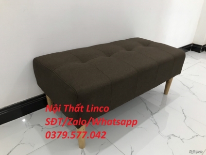 Ghế đôn sofa giá rẻ 1m màu nâu Nội Thất Linco Long xuyên An giang