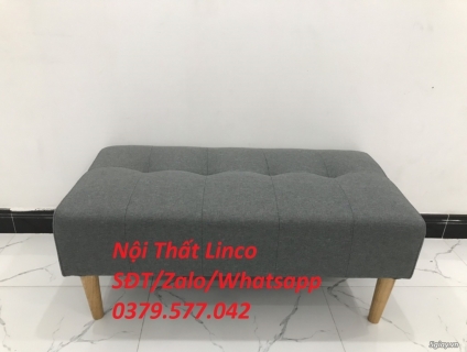 Ghế đôn sofa giá rẻ 1m màu xám ghi Nội Thất Linco Đắk Lắk