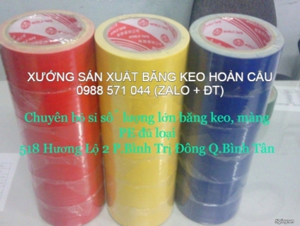 Băng keo vải đủ màu giá tốt tại xưởng