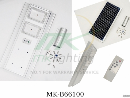 Đèn đường liền thể năng lượng mặt trời MK-B66100 (100W)