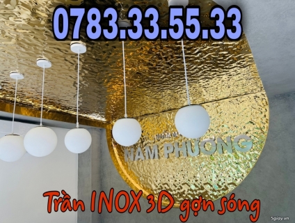 Trần INOX 3D Gợn  Sóng