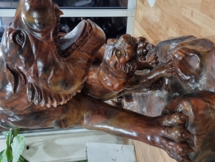 Hổ gỗ nguyên khối như hổ thật