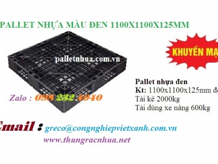 Pallet Nhựa Kích thước: 1100 x 1100 x 150 (mm)
