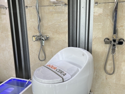 Chuyên phân phối thiết bị vệ sinh Bồn cầu 1 khối - liền khối Trứng Trắng siêu đẹp