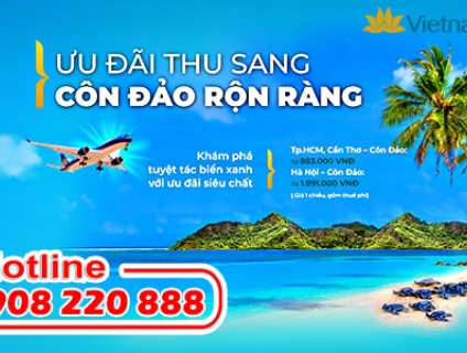 Vietnam Airlines ưu đãi mùa Thu đi Côn Đảo chỉ từ 883K