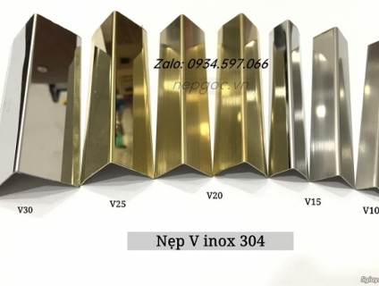 Nẹp góc ngoài chữ V - Nẹp trang trí V inox 304