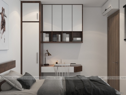 THIẾT KẾ NỘI THẤT CĂN HỘ VỚI TÔNG MÀU XÁM HIỆN ĐẠI TẠI VINHOMES GRAND