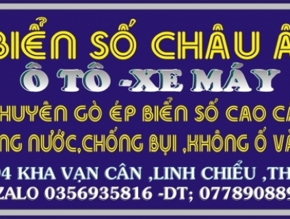 KHUNG BIỂN SỐ SÀI GÒN-KHUNG BIỂN SỐ CHÂU ÂU XE HƠI XE MÁY ĐẸP