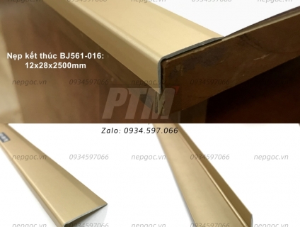 Phụ kiện sàn gỗ - Nẹp nhôm kết thúc chữ L 12x28mm