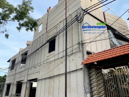 Tấm panel ALC lựa chọn số 1 khi làm nhà lắp ghép, nhà khung thép