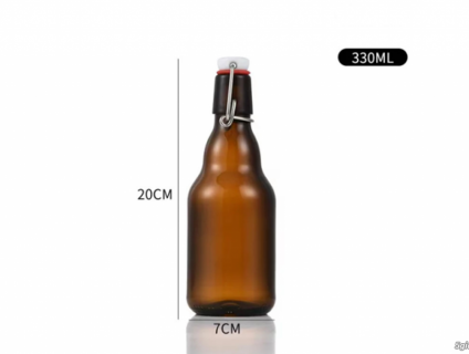 Cho mấy chai thủy tinh gài nắp 330ml