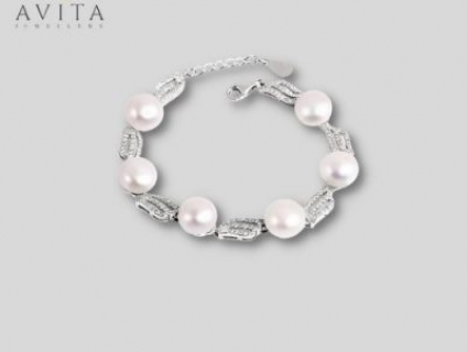 Vòng tay bạc ngọc trai Avita Jewellery VT310