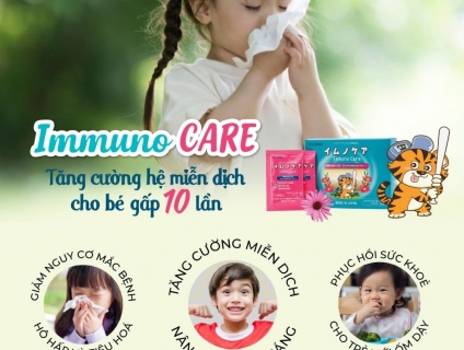Cốm tăng cường miễn dịch cho bé Immuno Care