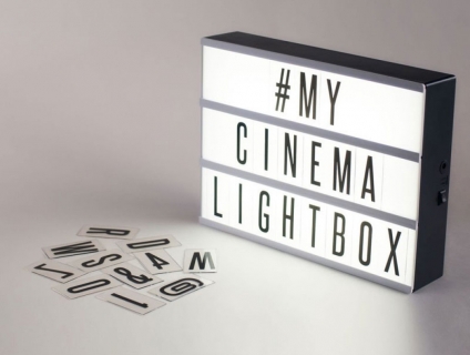 Hộp đèn gắn chữ cái ALPHABET CINEMA LIGHTBOX trang trí