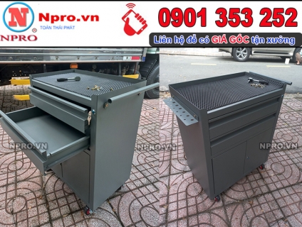 Tủ đồ nghề 3 ngăn - Tủ đựng đồ nghề xe máy, thiết bị sửa xe