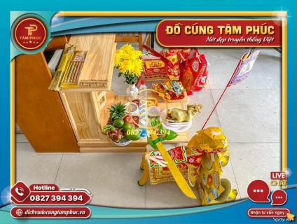 Mâm cúng thỉnh thần tài