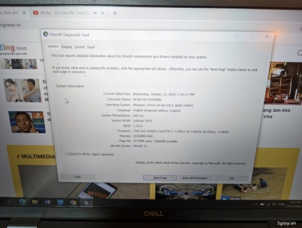 Dell Latitude 5420 i7 gen 11th còn bh hãng lâu