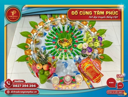 Mâm cúng căn cúng chay