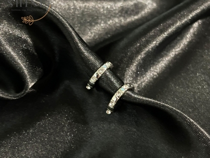 Bông tai đính hạt vòng | Unisex