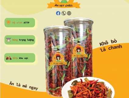 Khô gà lá chanh món ăn ngon khó cưỡng có tại Ăn Vặt Chill