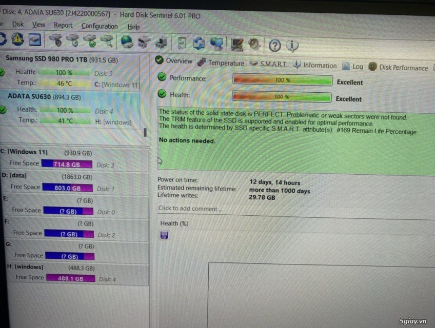 SSD box SSPH 1T mới sài vài ngày hàng xt có bớt vui vẻ