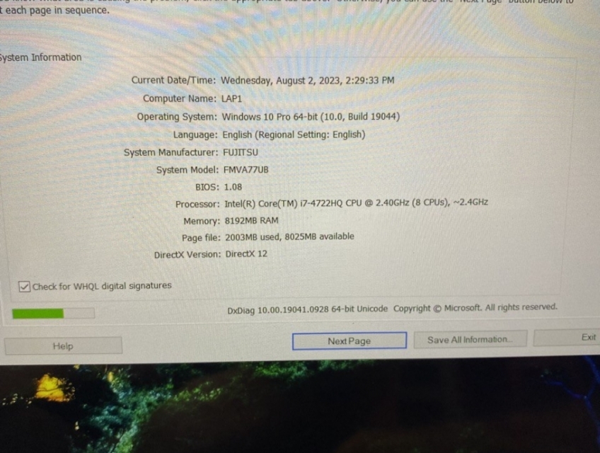 Laptop Fujitsu xt Nhật còn đẹp 8 core pin new có fix vv