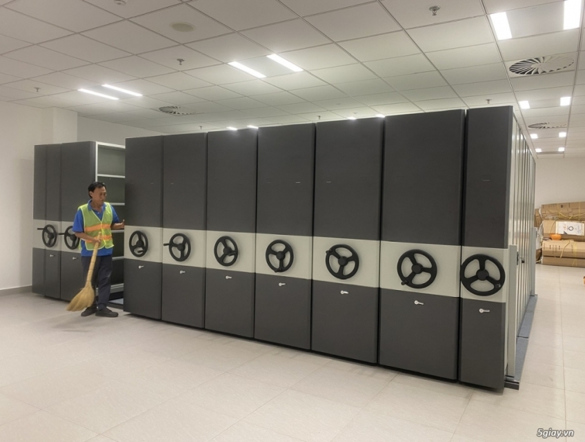 Tủ Hồ Sơ Di Động Tay Quay