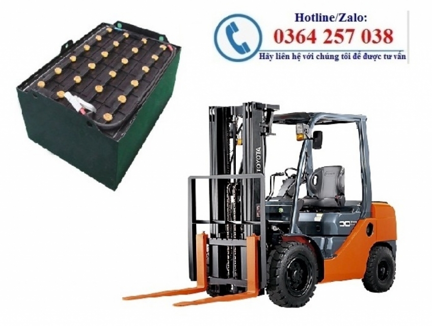 Ắc quy (Bình điện) xe nâng nhập khẩu bảo hành 18 tháng