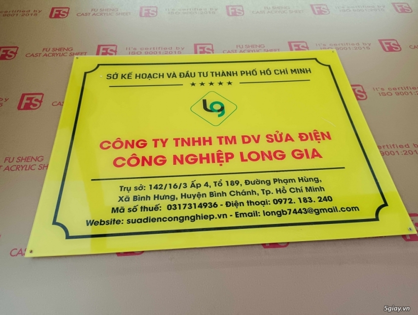BẢNG HIỆU CÔNG TY BẰNG INOX