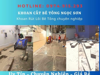 Khoan-Cắt-Bê-Tông Khoan Rút Lõi Bê Tông Tại Thanh Hoá 0974.915.293