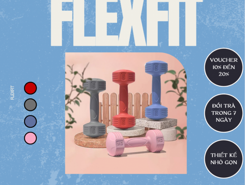 Tạ tay nam nữ chuyên tập gym, yoga thể dục tại nhà