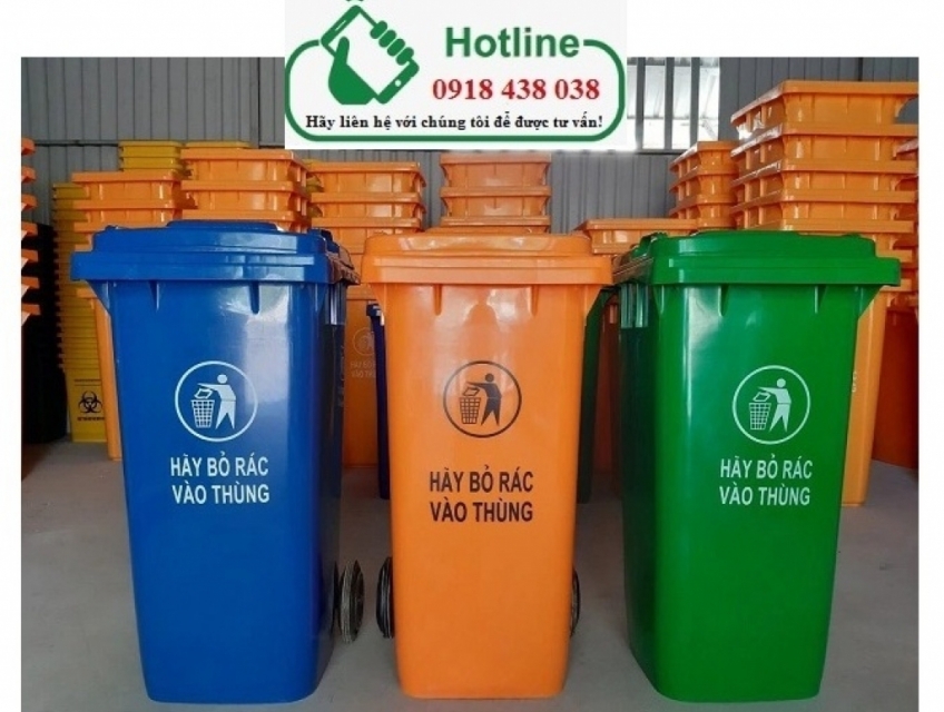 Phân phối sỉ/ lẻ thùng rác công cộng 120/240 lít giá rẻ