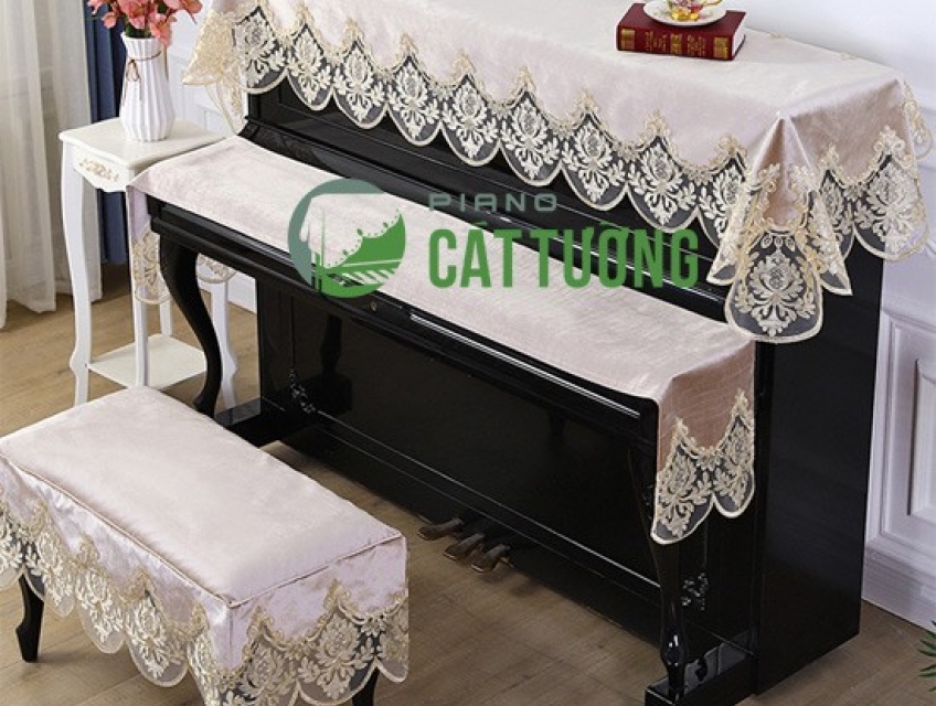 Khăn phủ đàn piano - thiết kế độc quyền- vải nhập  cao cấp